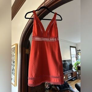 Rust free people mini dress
